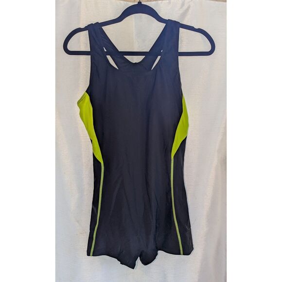 New Womens Swimsuit Uv Protection Bathing Suit Boyleg Swimwear Athletic Size: L - Picture 1 of 7
